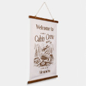 Tapisserie Suspendue Équipe Cabine de camp avant bachelorette (Angulaire)