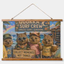 Équipe de surf Quokka Sourire Surf Plage Vibes