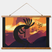 Tapisserie Suspendue Esprit du désert de Kokopelli Coucher du soleil (Recto 2)