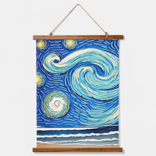 Tapisserie Suspendue Etarry Ocean Summer Beach Waves (Recto 2)