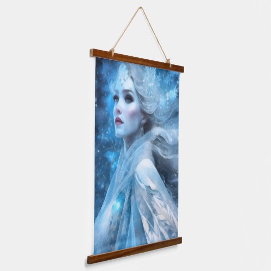 Tapisserie Suspendue Ethereal Frozen Neige Queen Imaginaire Art (Angulaire)