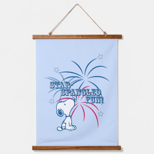 Tapisserie Suspendue Étoile Snoopy Fun Spangé (Recto)
