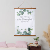 Tapisserie Suspendue Eucalyptus verdure Baby Shower Future Mme (Chambre à coucher)