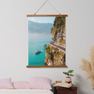 Tapisserie Suspendue Évasion au bord de la falaise – Route côtière et e