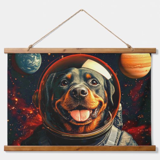 Tapisserie Suspendue Exploration de Rottweiler (Devant)