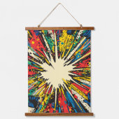 Tapisserie Suspendue Explosion d'art pop de style comique (2) (Recto)