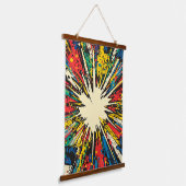 Tapisserie Suspendue Explosion d'art pop de style comique (2) (Angulaire)