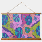 Tapisserie Suspendue Explosion du dessin Abstrait couleur (Devant)