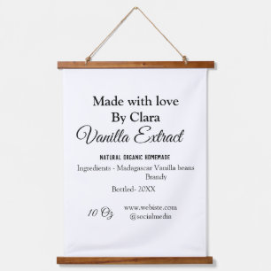Tapisserie Suspendue Extrait de vanille fait maison ajouter les ingrédi