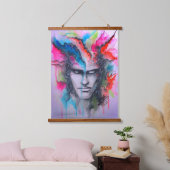 Tapisserie Suspendue Face d'aquarelle (Chambre à coucher)