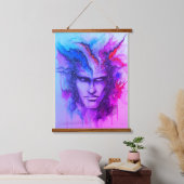 Tapisserie Suspendue Face d'aquarelle (Chambre à coucher)