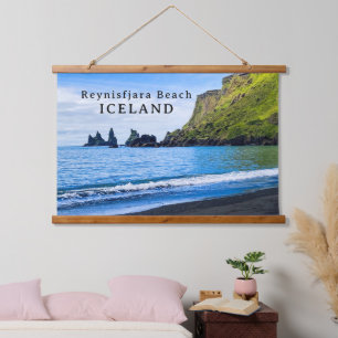 Tapisserie Suspendue Fameuse plage pittoresque Reynisfjara Islande