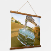Tapisserie Suspendue Fameux motel Blue Swallow sur la route 66 (Angulaire)