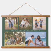 Famille 5 Photo Collage Simple Moderne