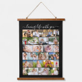 Tapisserie Suspendue Famille et amis 68 Grille de maçonnerie photo Noir (Recto)