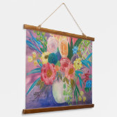 Tapisserie Suspendue Fancy Floral wall hanging (Angulaire)