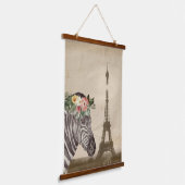Tapisserie Suspendue Fancy Zebra & Tour Eiffel (Angulaire)