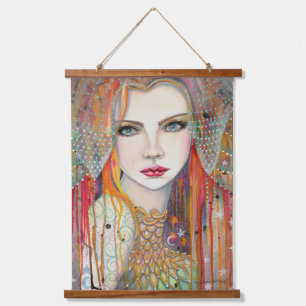 Tapisserie Suspendue Fantaisie Gitane Œuvre d'art Boho par Molly Harris