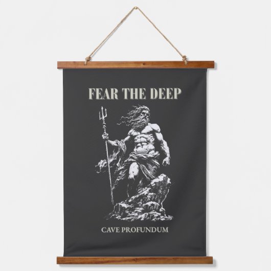 Tapisserie Suspendue Fear the Deep – Poseidon Mythic  (Recto)