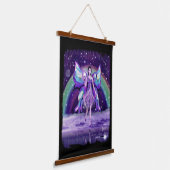 Tapisserie Suspendue Fée de pluie violette (Angulaire)