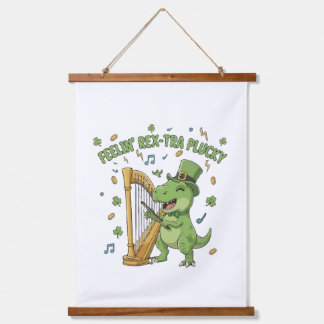 Tapisserie Suspendue Feelin' Rex-tra Plucky Funny St. Patrick's Day  