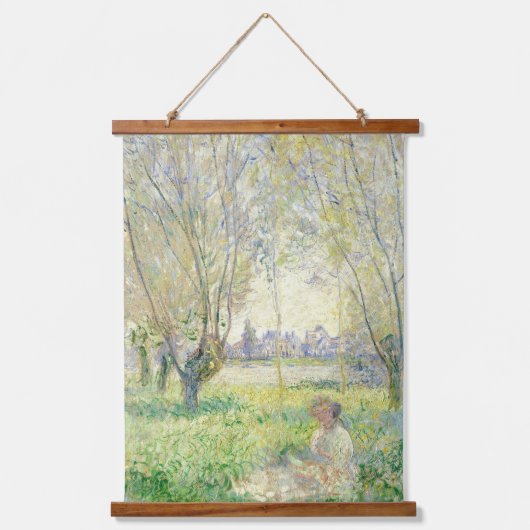 Tapisserie Suspendue Femmes d'art Claude Monet assises sous le vent (Recto)