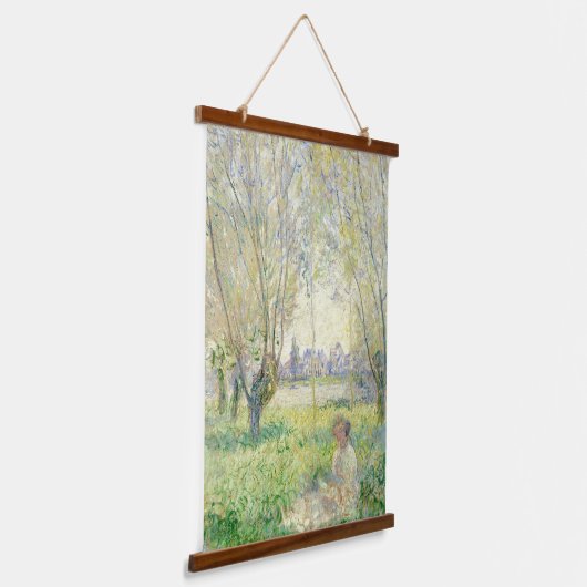 Tapisserie Suspendue Femmes d'art Claude Monet assises sous le vent (Angulaire)