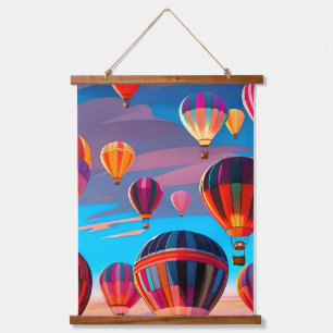 Tapisserie Suspendue Festival de ballons à air chaud de voyage moderne