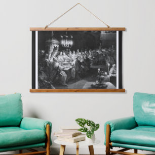 Tapisserie Suspendue Fête de Belshazzar par graveur Jan Muller