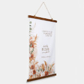 Tapisserie Suspendue Fête de mariage personnalisée avec des pots de fle (Angulaire)