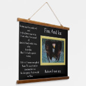 Tapisserie Suspendue Feu et glace Bald Eagle éclaboussure (Angulaire)