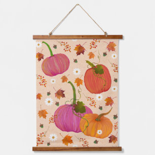 Tapisserie Suspendue Feuilles d'automne des Citrouilles fantaisistes