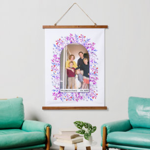 Tapisserie Suspendue Feuilles et baies de la famille des arches violett