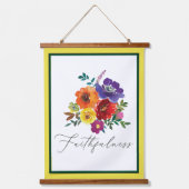 Tapisserie Suspendue Fidélité multicolore floral (Recto)