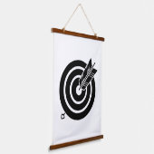 Tapisserie Suspendue Flèche sur une cible ronde (Angulaire)