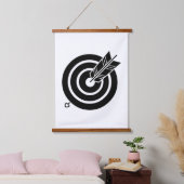 Tapisserie Suspendue Flèche sur une cible ronde (Chambre à coucher)