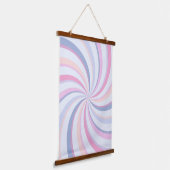 Tapisserie Suspendue Flèches bleu rose pêche (Angulaire)