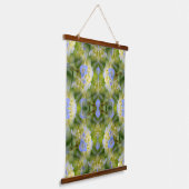 Tapisserie Suspendue Fleur Blue Hydrangea Multipliée Abstraite (Angulaire)