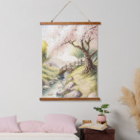 Fleur de cerisier rustique dans le paysage clair d