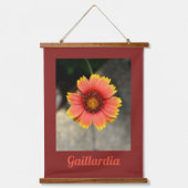 Tapisserie Suspendue Fleur de Gaillardia colorée brillante (Recto)