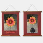 Tapisserie Suspendue Fleur de Gaillardia colorée brillante (Double)