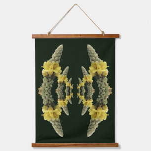 Tapisserie Suspendue Fleur de Molène Jaune Sauvage Art de la Nature