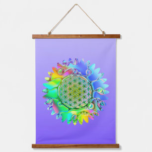 Tapisserie Suspendue Fleur De Vie - Fleur Géométrique 4
