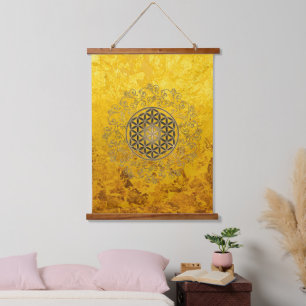 Tapisserie Suspendue Fleur De Vie - Ornements Vintages Mandala 2