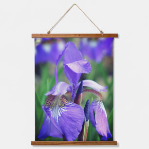 Tapisserie Suspendue Fleur d'iris bleu pâle pourpre