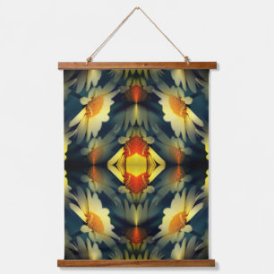 Tapisserie Suspendue Fleur marguerite jaune Abstrait