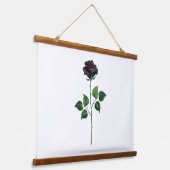 Tapisserie Suspendue Fleur rose noire (Angulaire)