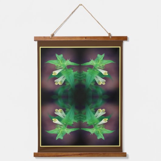 Tapisserie Suspendue Fleur sauvage blanc minuscule gros plan Abstrait (Recto)