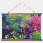 Tapisserie Suspendue Fleurs dans le champ psychédélique (Devant)