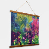 Tapisserie Suspendue Fleurs dans le champ psychédélique (Angulaire)